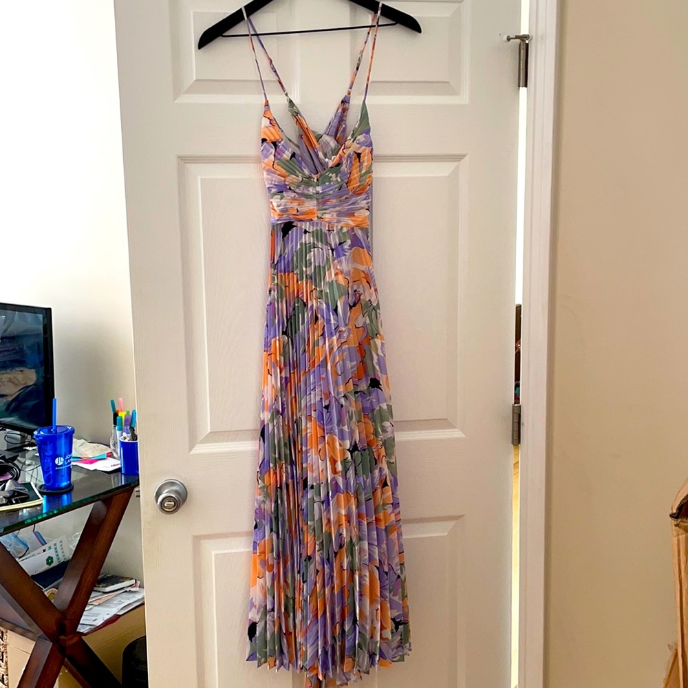 ASTR pleated floral dress - worn 2x